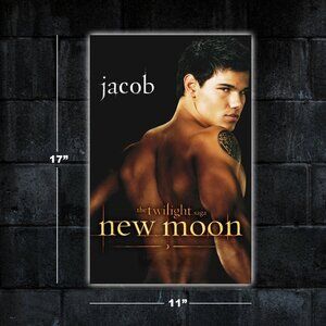 Twilight New Moon movie poster - 11x17 wall art print merch Jacob Taylor Lautner